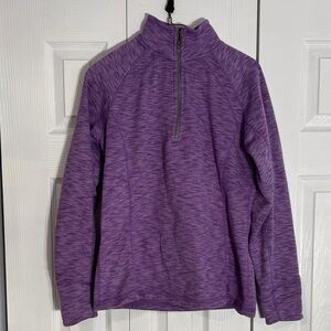 Tek Gear Purple Quartet Zip Sweat Shirt